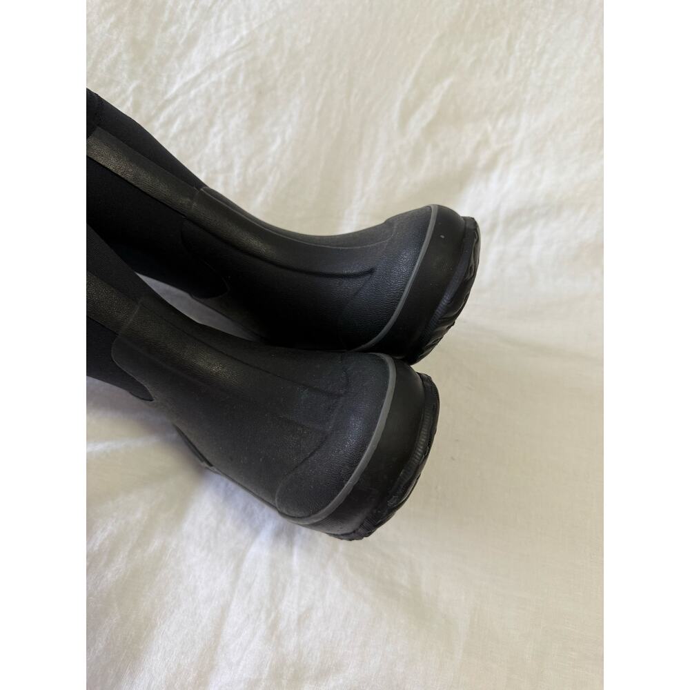 Bogs | Unisex Youth SZ 1 | Original Pull On Black Neoprene Rain Snow Play Boots - Picture 3 of 11